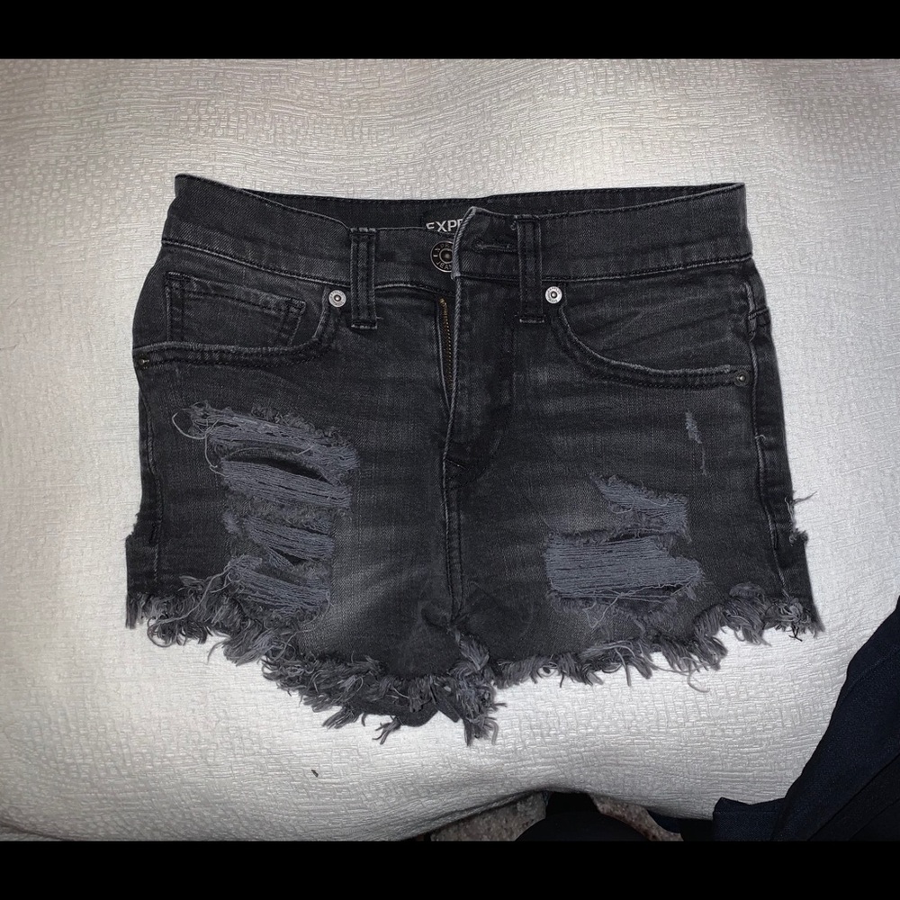 Express short black shorts